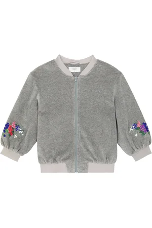 PAADE Embroidered velvet bomber jacket