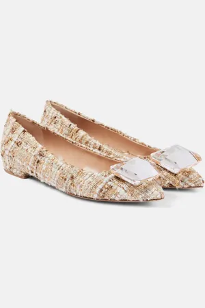 Gianvito Rossi Jaipur bouclÃ© ballet flats