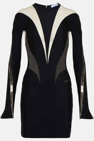 MUGLER Paneled minidress