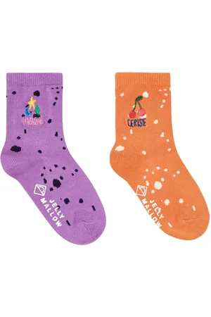 Jelly Mallow Set of 4 printed socks