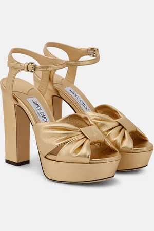Jimmy Choo Heloise 120 leather platform sandals