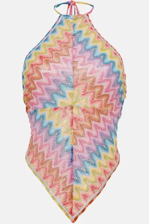 Missoni Zigzag cotton-blend lamÃ© top