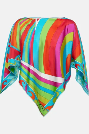Puccini Iride silk satin top