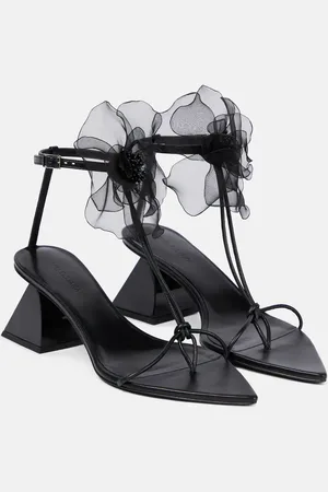 Nensi Dojaka AppliquÃ© leather thong sandals