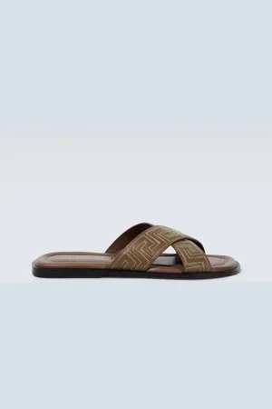 VERSACE Greca leather sandals