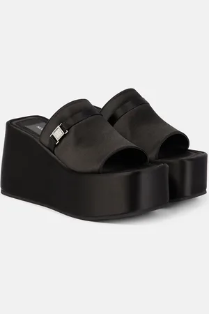 NODALETO Bulla Yelena satin platform slides
