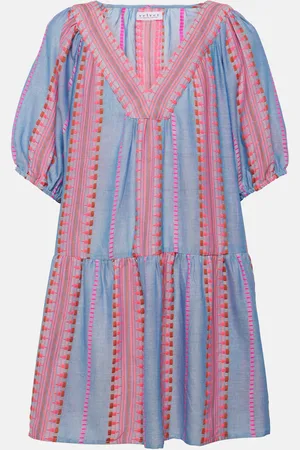 Velvet Zoelle embroidered cotton minidress