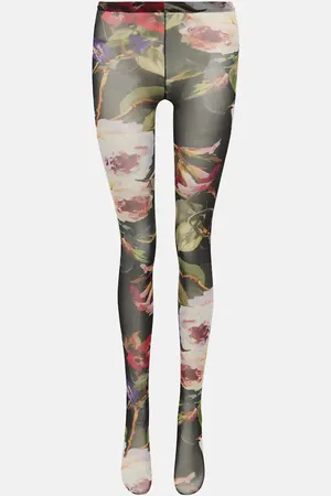 Dolce & Gabbana Floral tulle tights