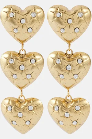 Jennifer Behr Harlow crystal-embellished drop earrings