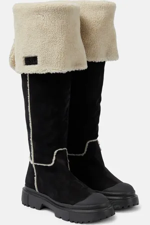 Hogan H619 suede knee-high boots