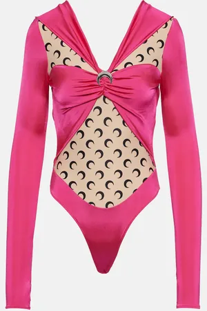 Marine Serre Regenerated jersey bodysuit