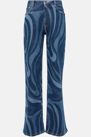 Puccini Marmo high-rise straight jeans