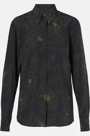 DRIES VAN NOTEN Floral silk shirt