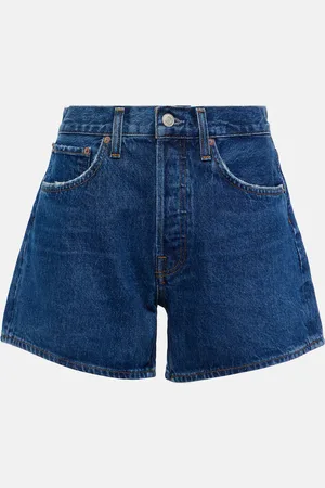 AGOLDE Parker Long high-rise denim shorts