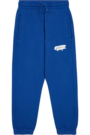 OFF-WHITE Logo printed cotton jersey sweatpants