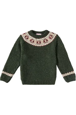 La Coqueta Fair Isle wool-blend sweater