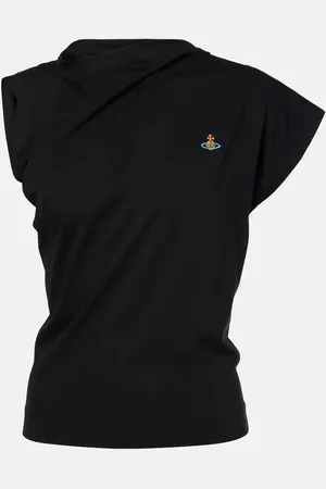 Vivienne Westwood Hebo Orb draped cotton top
