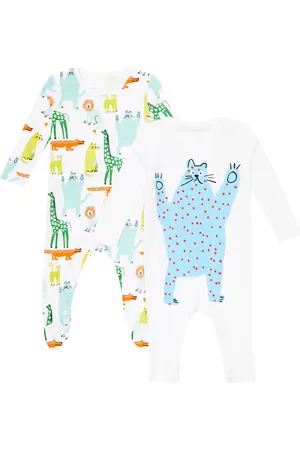 Stella McCartney Baby set of 2 printed cotton onesies