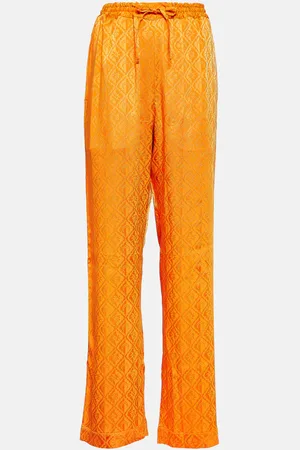 Marine Serre Moon Diamant satin pajama pants