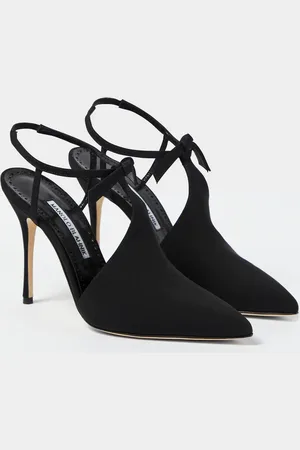 Manolo Blahnik Horna 105 bow-detail slingback pumps