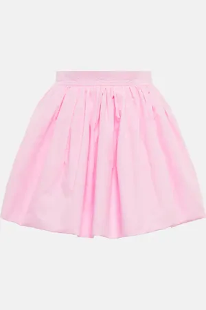 Patou High-rise cotton miniskirt