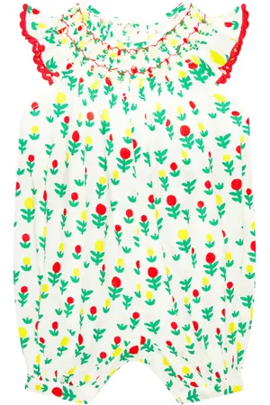 Stella McCartney Baby printed cotton playsuit