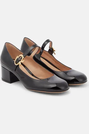 Gianvito Rossi Ribbon patent leather Mary Jane pumps