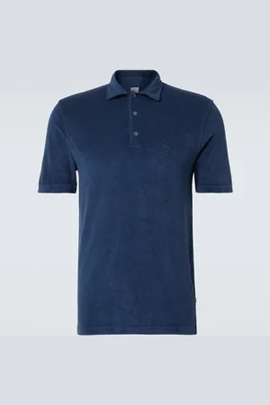 FEDELI Cotton terry polo shirt
