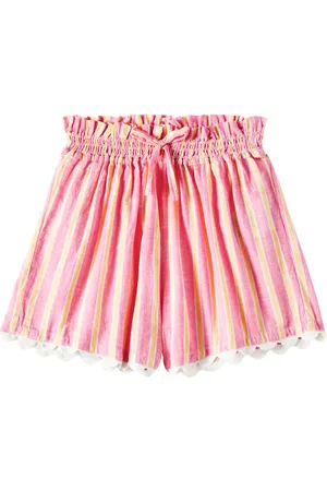 Louise Misha Clemoune striped cotton and linen shorts