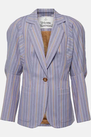 Vivienne Westwood Pourpoint striped cotton blazer