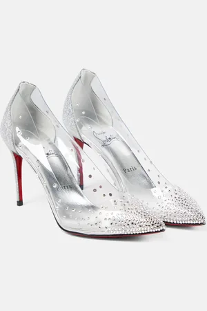 Christian Louboutin Degrastrass embellished PVC pumps