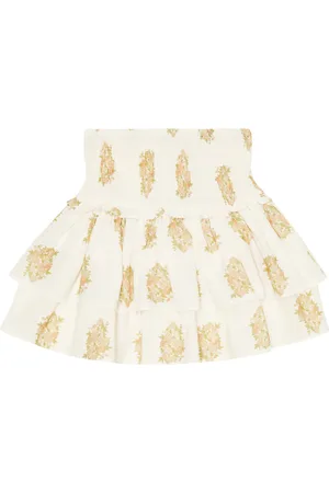The New Society Loretta tiered floral miniskirt
