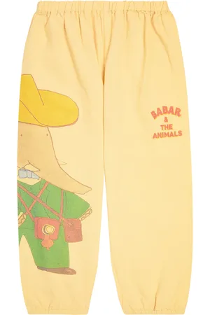 The Animals Observatory Elephant cotton and linen sweatpants