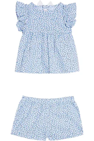 Il gufo Baby cotton shirt and pants set