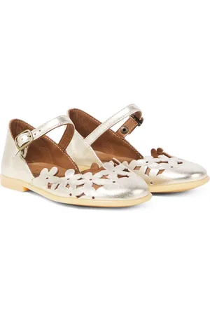 PèPè PÃ¨PÃ¨ Laminato leather ballet flats