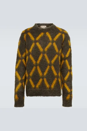 Marni Intarsia mohair-blend sweater