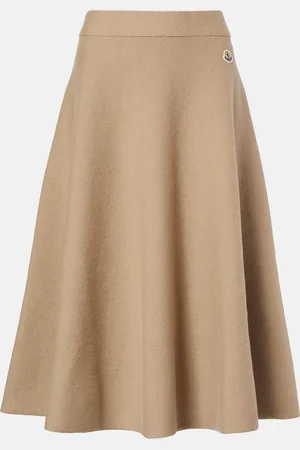 Moncler Wool-blend midi skirt