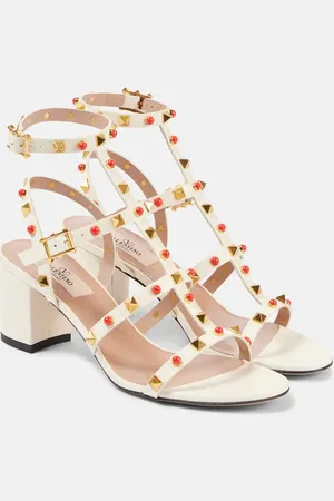 VALENTINO GARAVANI Rockstud 60 embellished leather sandals