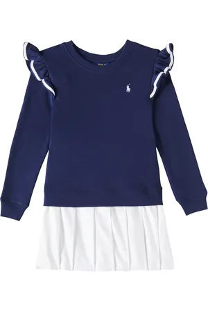 Ralph Lauren Striped cotton-blend dress