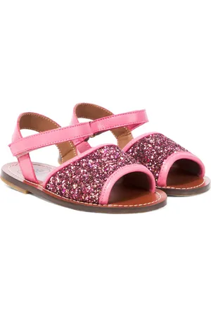 PèPè PÃ¨PÃ¨ Glitter leather sandals