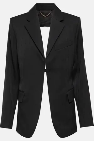 Victoria Beckham Cutout virgin wool blazer