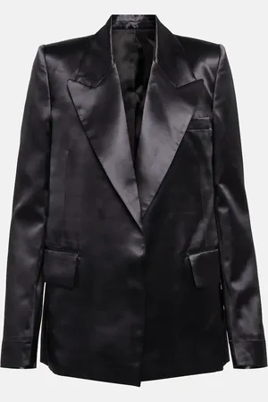 Victoria Beckham Satin tuxedo blazer