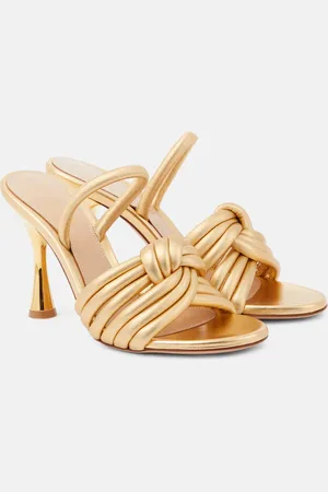 Gianvito Rossi Ottavia metallic leather sandals