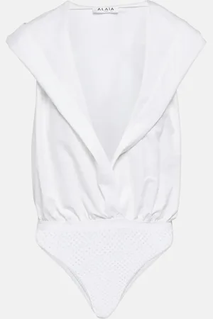 Alaïa AlaÃ¯a Hooded cotton bodysuit