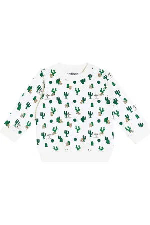 Moschino Baby printed cotton-blend sweatshirt