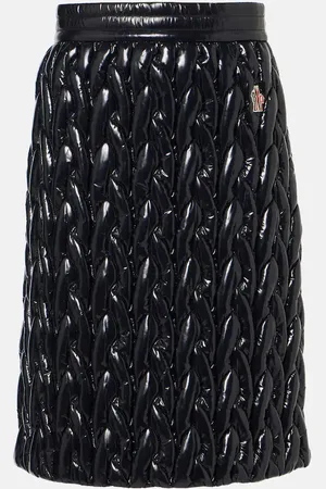 Moncler MatelassÃ© midi skirt