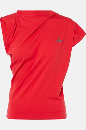 Vivienne Westwood Hebo Orb draped cotton top