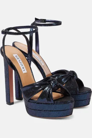 Aquazzura Cupid Plateau 130 satin platform sandals