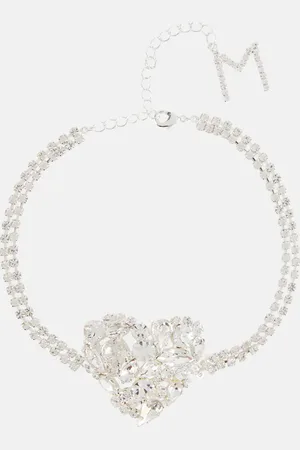 MAGDA BUTRYM Heart crystal-embellished choker