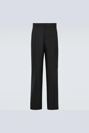 VERSACE Wool straight pants